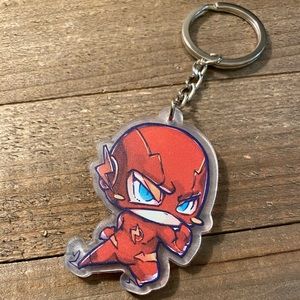 Flash acrylic keychain